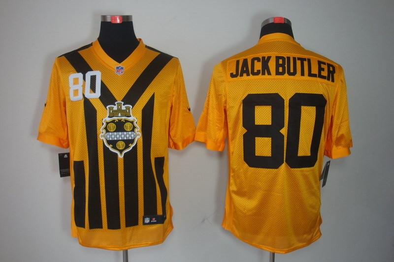 Men 2025 Pittsburgh Steelers #80 Jack Butler yellow Nike Limited NFL Jersey->pittsburgh steelers->NFL Jersey